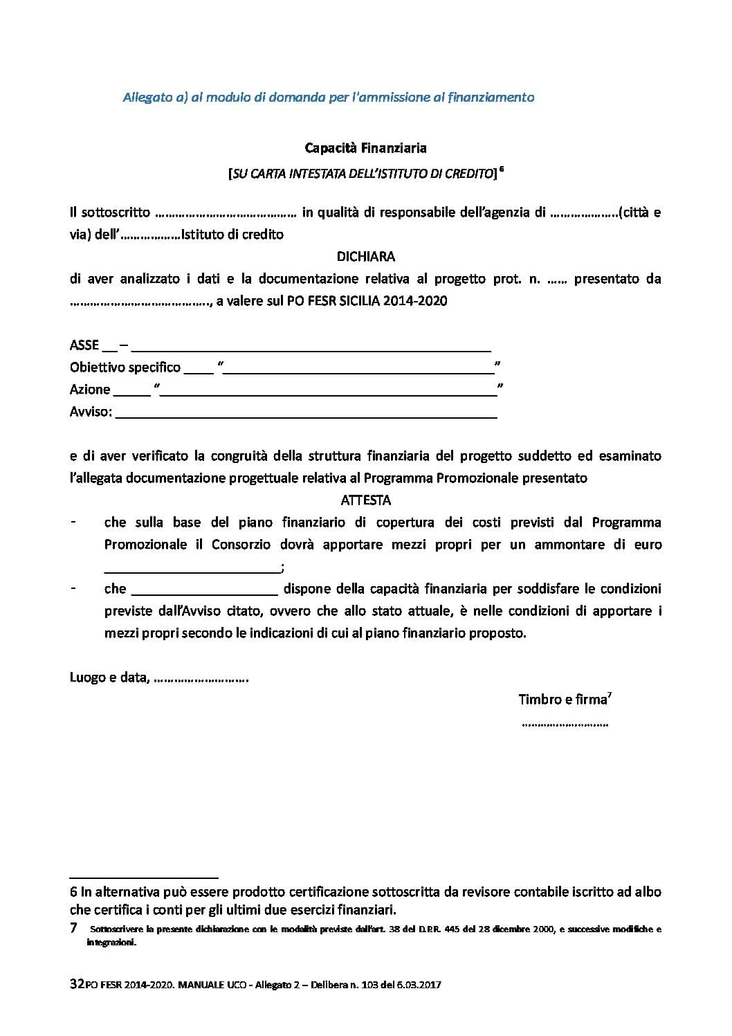 3.5.1_01 1. Domanda. 1.a Attestazione Banca